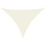 Vidaxl Sun Shade Triangular 3x3x4.24 M Tessuto Oxford Crème colorato