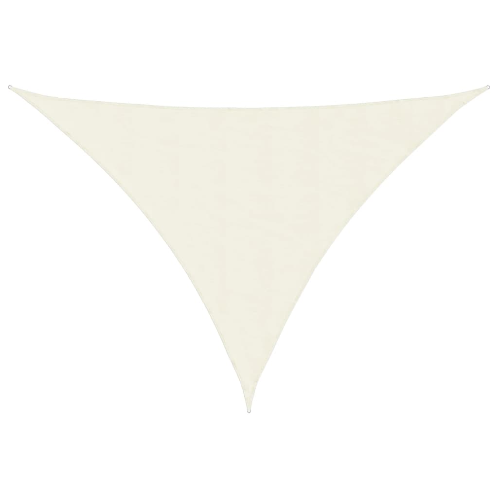 Vidaxl Sunshade Triangular 4x5x5 M Oxford Stof crème farvet