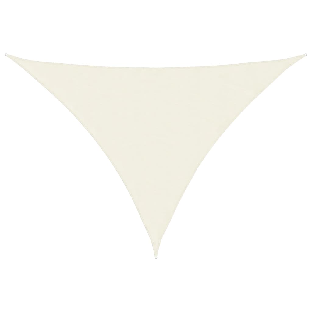 Vidaxl Sunshade Triangular 5x7x7 M Oxford Fabric Crème -farvet