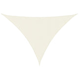Vidaxl Sunshade Triangular 5x7x7 M Oxford Fabric Crème -farvet