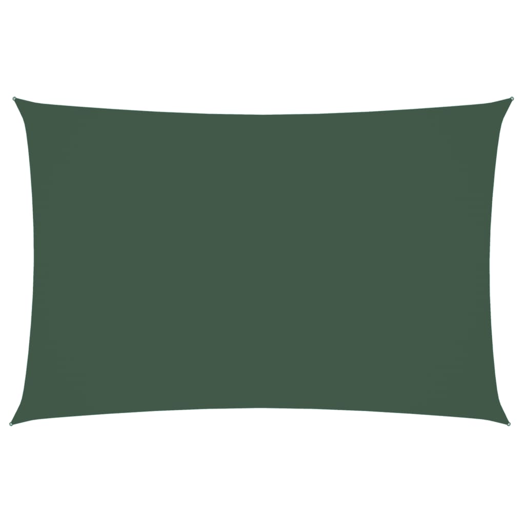 Vidaxl Sun Shade Rectangular 2x4 M Tessuto Oxford Verde scuro
