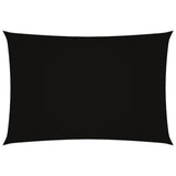 Vidaxl Sun Shade Rectangular 3x5 M Tessuto di Oxford Nero