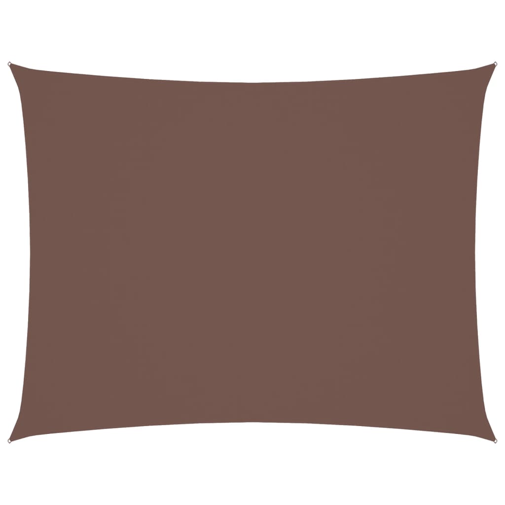 Vidaxl Shade Rectangular 2,5x3,5 M tessuto Oxford marrone