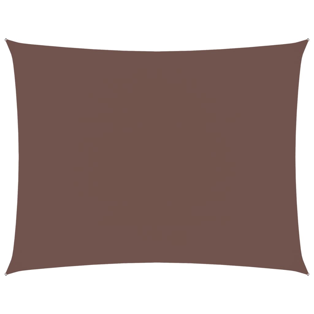 Vidaxl Shade Rectangular 3.5x4.5 M tessuto Oxford marrone
