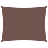 Vidaxl Shade Rectangular 3.5x4.5 M tessuto Oxford marrone