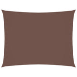 Vidaxl Sun Shade Rectangular 4x5 M tessuto Oxford marrone