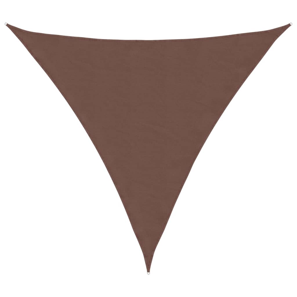 Vidaxl SunShade Triangular 4,5x4,5x4,5 M Oxfordská textilie hnědá