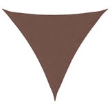 Vidaxl SunShade Triangular 4,5x4,5x4,5 M Oxfordská textilie hnědá