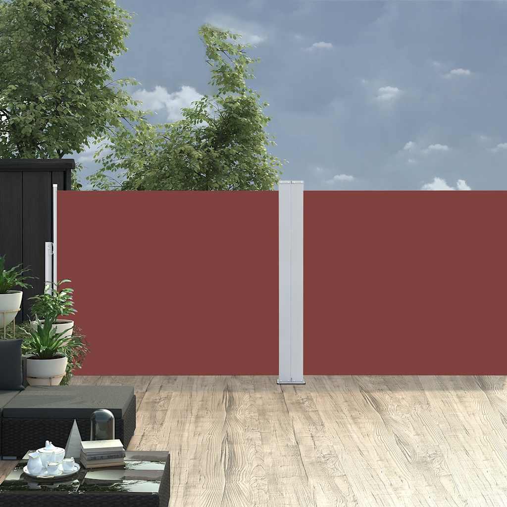 Vidaxl vrtni zaslon Extendable 140x1200 cm rjava