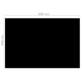 Vidaxl Schwimmbad Abdeckung Rechteckiger 600 x 400 cm pe schwarz