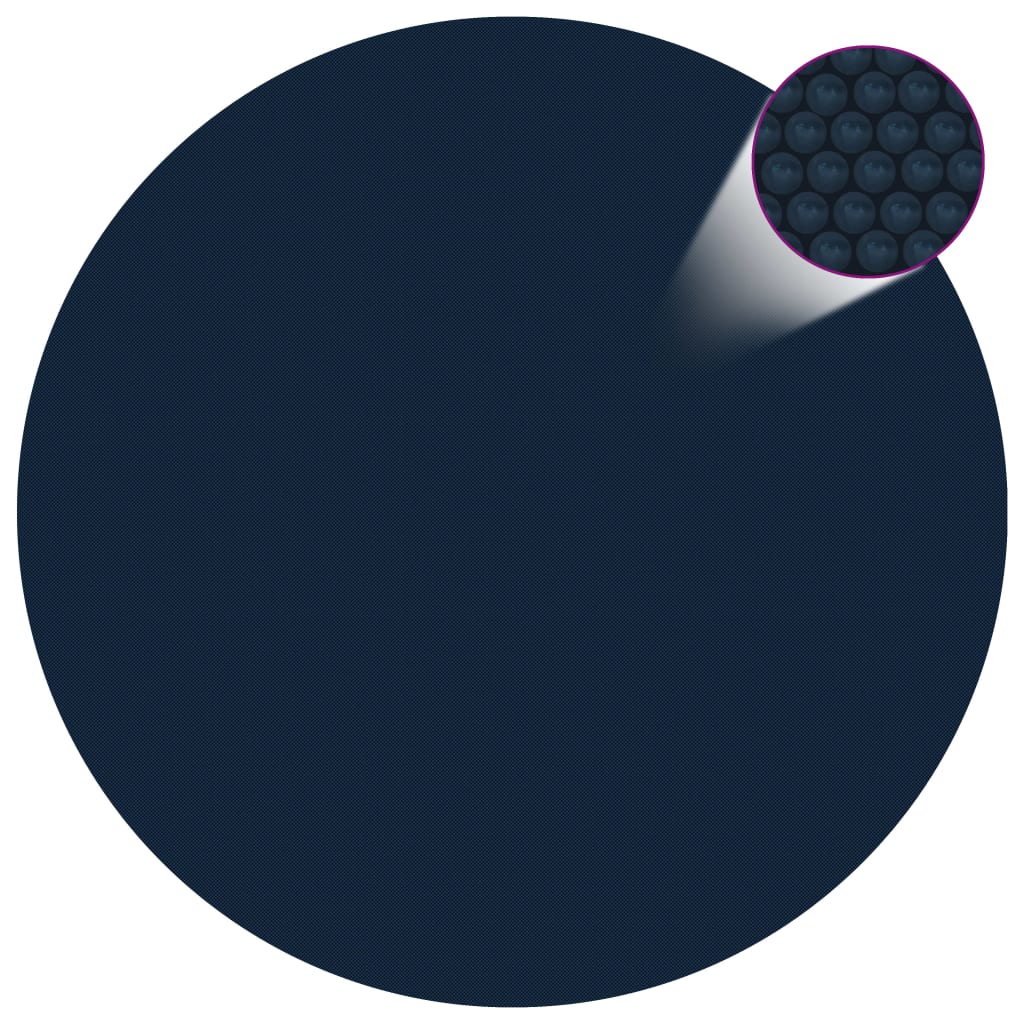 Vidaxl pool foil Solar floating 417 cm PE Black and blue