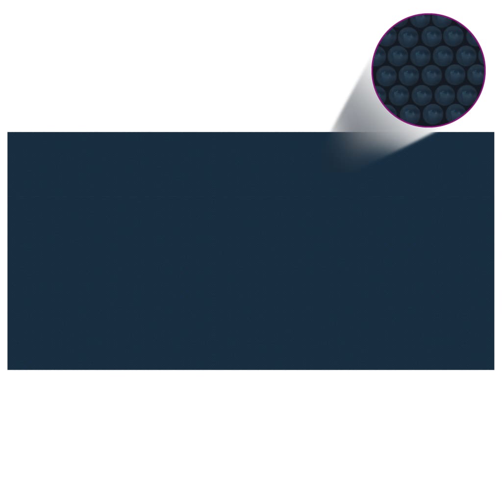 Vidaxl pool foil Solar floating 450x220 cm PE Black and blue