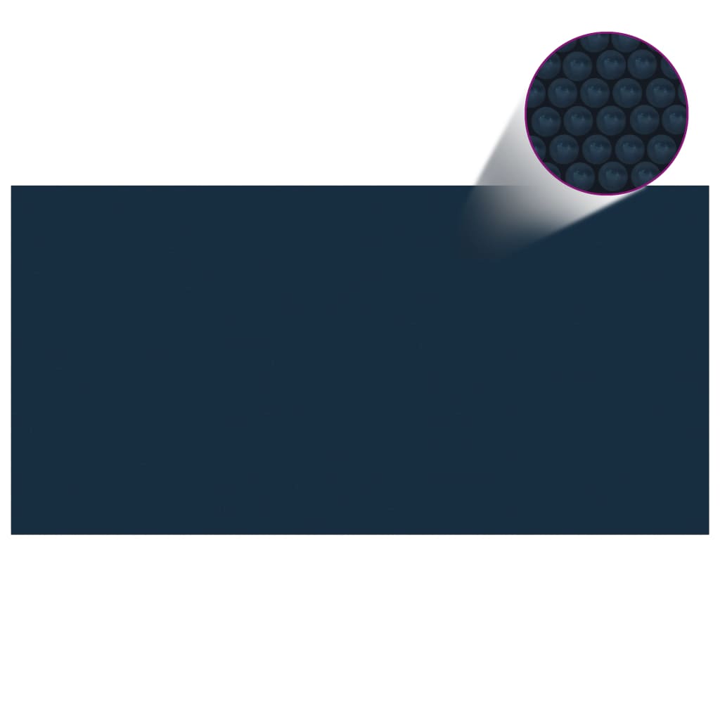 Vidaxl pool foil Solar floating 600x300 cm PE Black and blue
