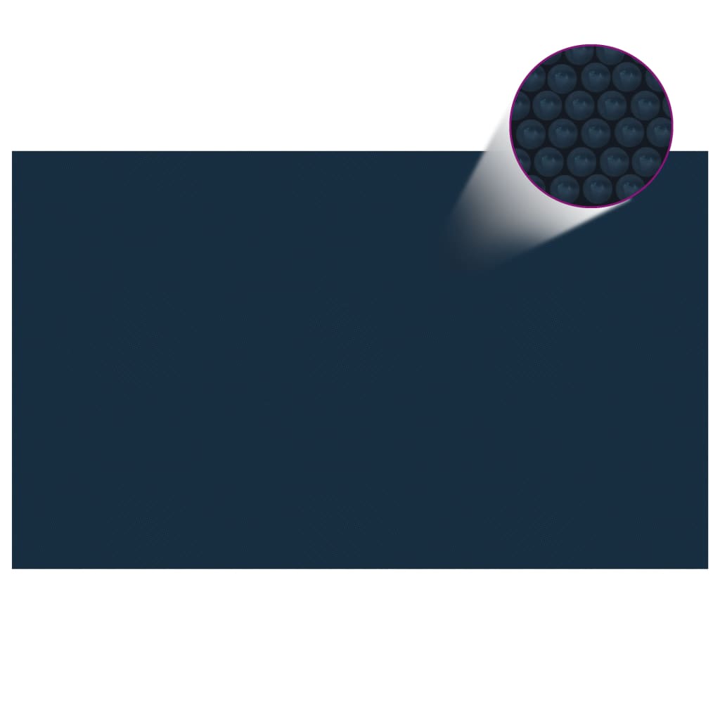 Vidaxl pool foil Solar floating 500x300 cm PE Black and blue