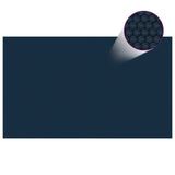 Vidaxl pool foil Solar floating 500x300 cm PE Black and blue