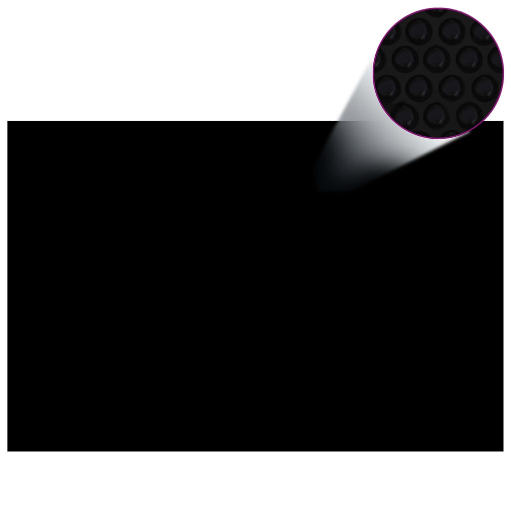 Vidaxl pool foil Solar floating 600x400 cm PE Black and blue