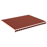 Tissu de remplacement Vidaxl pour Luifel 4,5x3,5 m orange et marron
