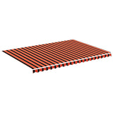 Vidaxl udskiftning klud til luifel 5x3,5 m orange og brun
