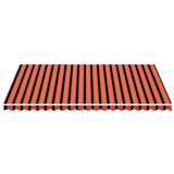 Vidaxl udskiftning klud til luifel 5x3,5 m orange og brun