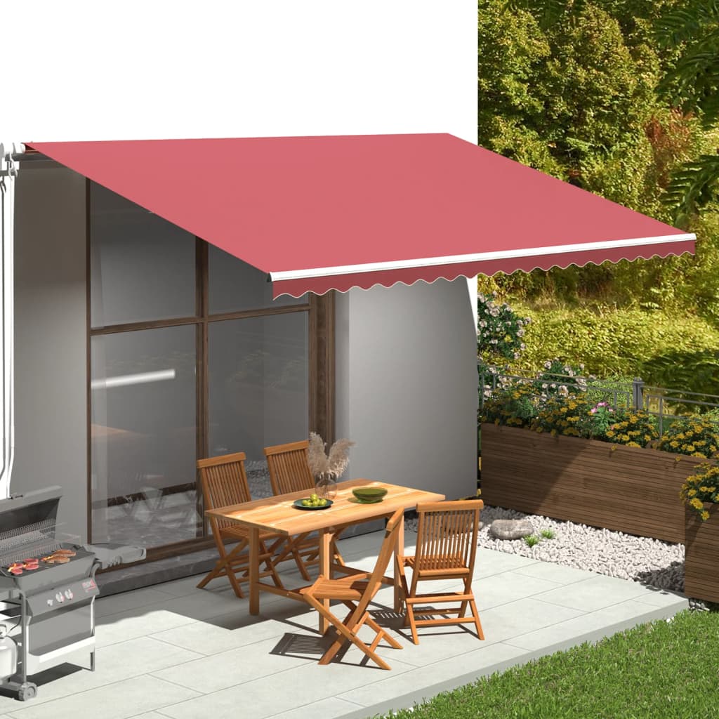 Vidaxl replacement cloth for Luifel 5x3 m Bordeaux red