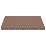 Tissu de remplacement de Vidaxl pour Luifel 4,5x3,5 m brun