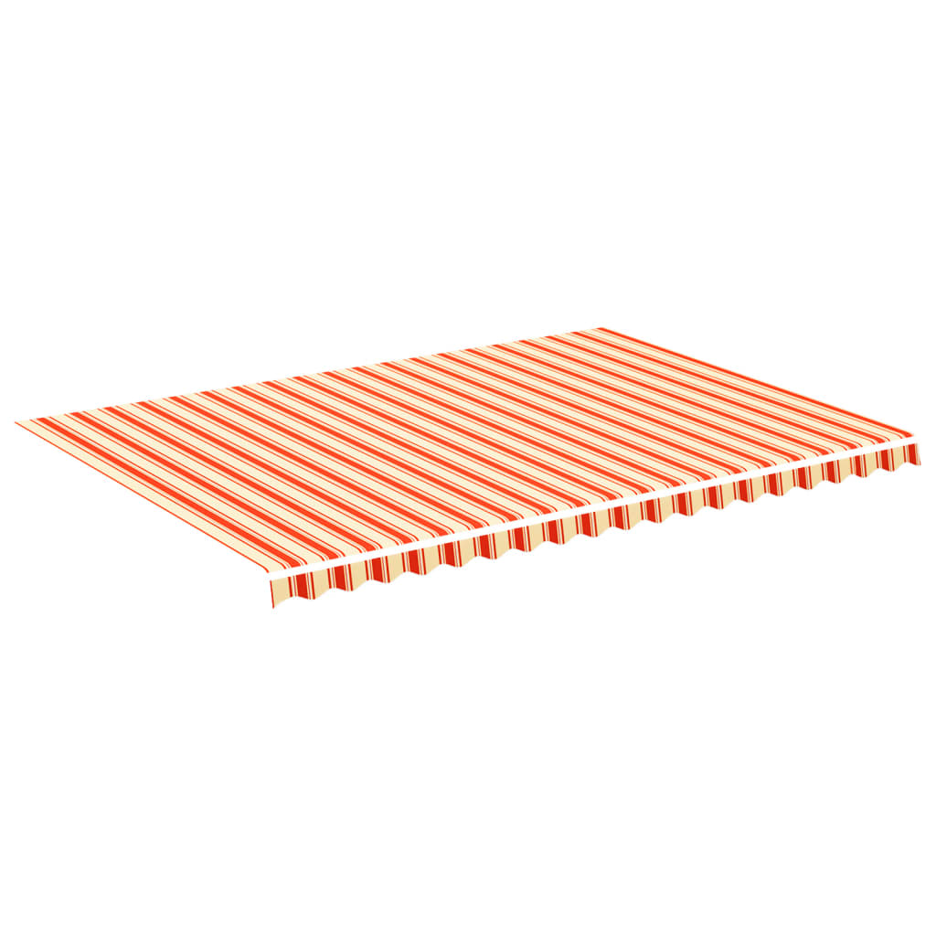 Tissu de remplacement de Vidaxl pour Luifel 5x3,5 m jaune et orange