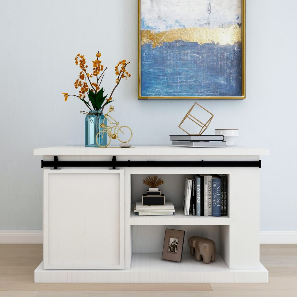 Ensemble de suspension Vidaxl pour une mini-porte en acier au carbone 152 cm