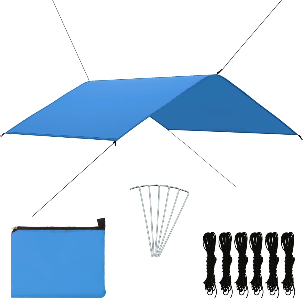 Vidaxl Cover Sail 4x4 m modrá