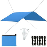 Vidaxl Cover Sail 4x4 m modrá