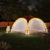 Vidaxl Party tent with LED and 4 side walls 3.6x3.6x2.3 m camouflage