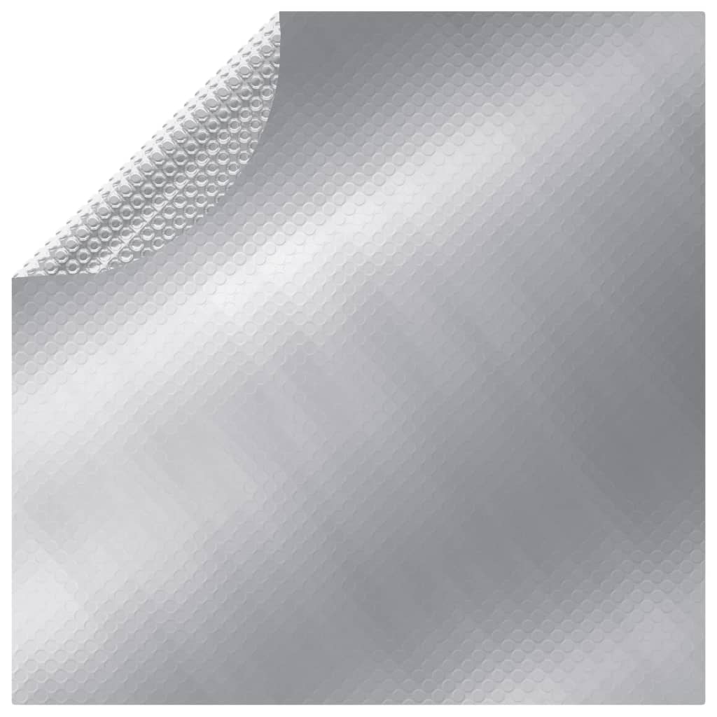 Vidaxl -Poolabdeckung 300 cm PE silberfarben