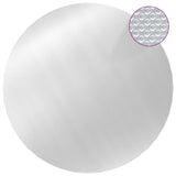 Vidaxl -Poolabdeckung 300 cm PE silberfarben