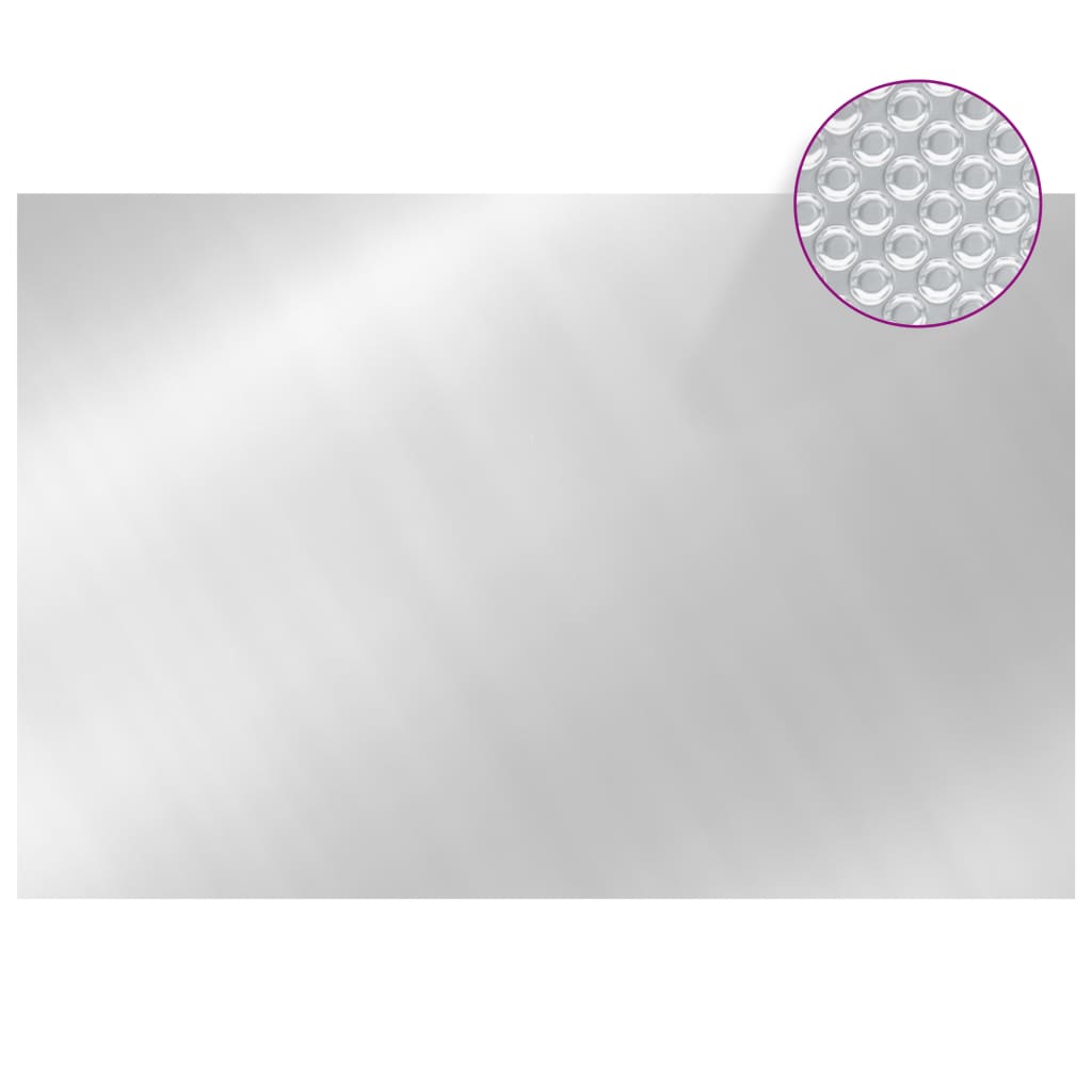 VIDAXL -Poolabdeckung 300x200 cm PE silberfarben