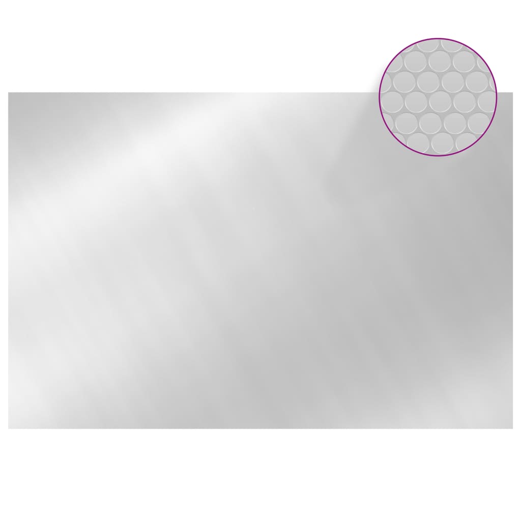 VIDAXL -Poolabdeckung 300x200 cm PE silberfarben