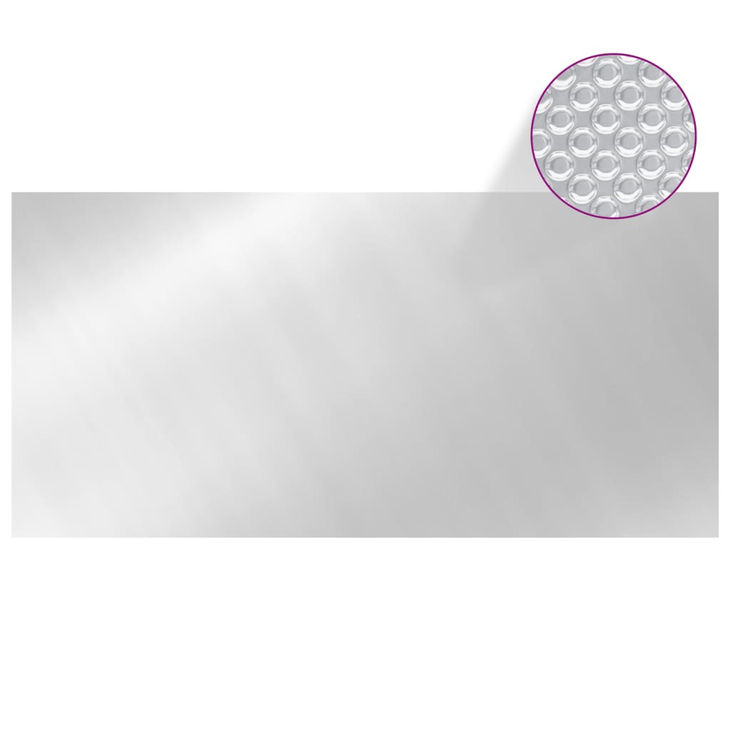 Vidaxl Schwimmbad Abdeckung 450x220 cm pe silberfarben
