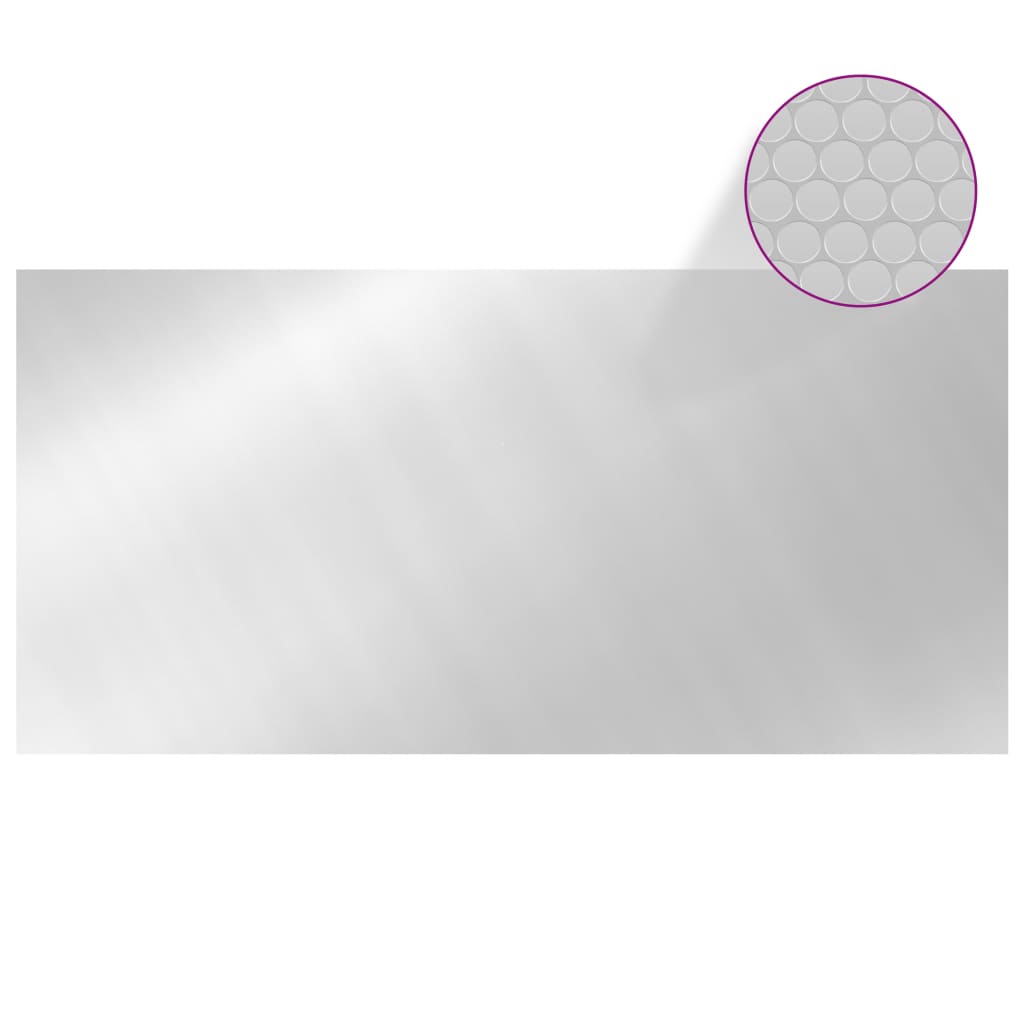 Vidaxl Schwimmbad Abdeckung 450x220 cm pe silberfarben