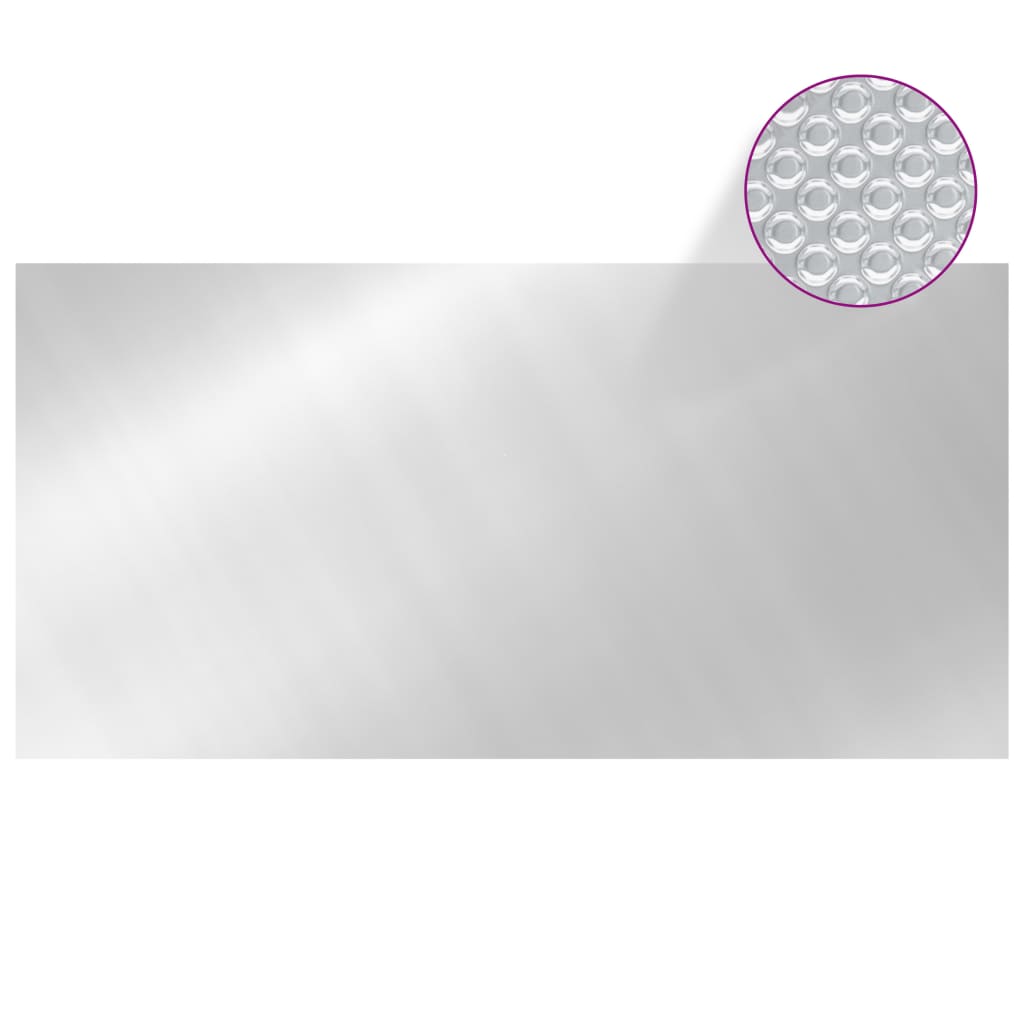 Couvercle de piscine vidaxl 549x274 cm PE argent coloré