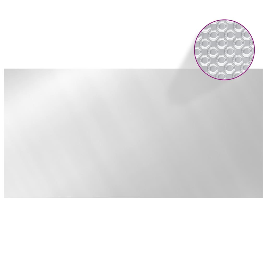 Vidaxl Schwimmbad Abdeckung 400x200 cm PE silberfarben