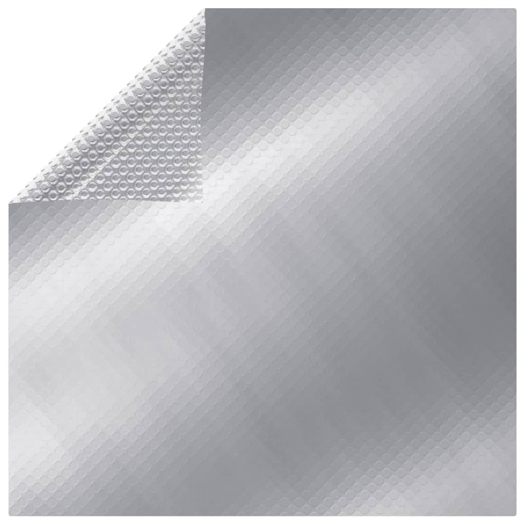 VIDAXL -Poolabdeckung 600x300 cm pe silberfarben