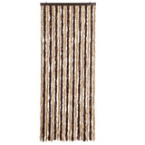 Vidaxl Fly Curtain 56x200 cm Chenille Beige i jasnobrązowy