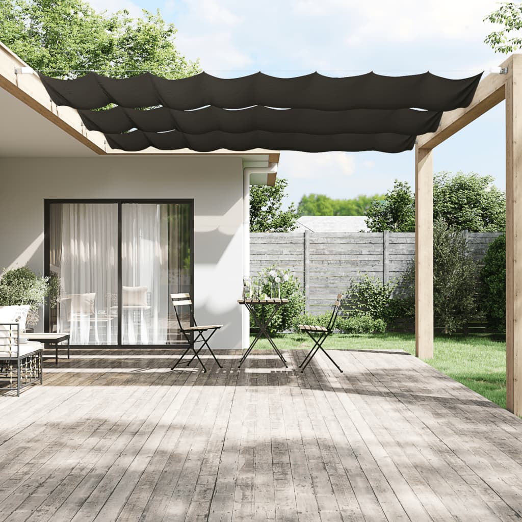 Vidaxl Luifel Vertical 60x1000 cm Oxford stof Anthracite -farvet