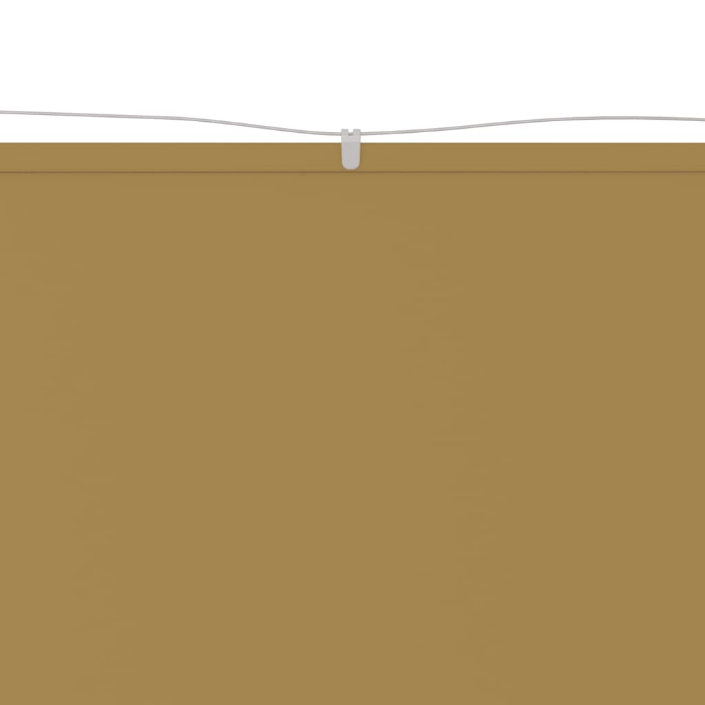 Vidaxl luifel vertikální 140x600 cm oxfordská textilie béžová