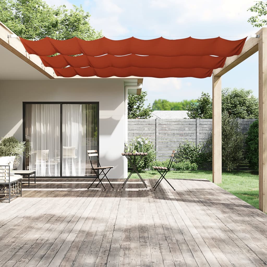 Vidaxl Luifel Vertical 60x1000 cm Terracotta in tessuto Oxford