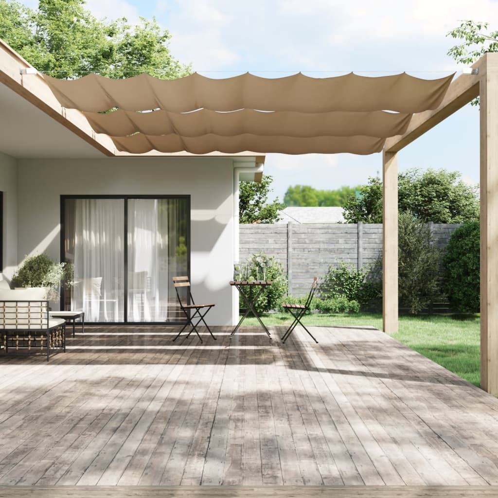 Vidaxl Luifel Vertical 140x360 cm Oxford Fabric Taupe