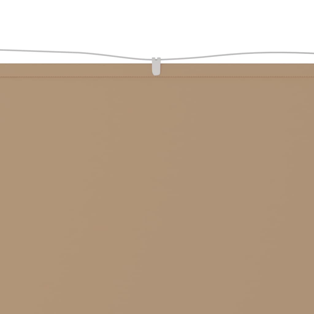 Vidaxl Luifel Vertical 140x600 cm Oxford Fabric Taupe