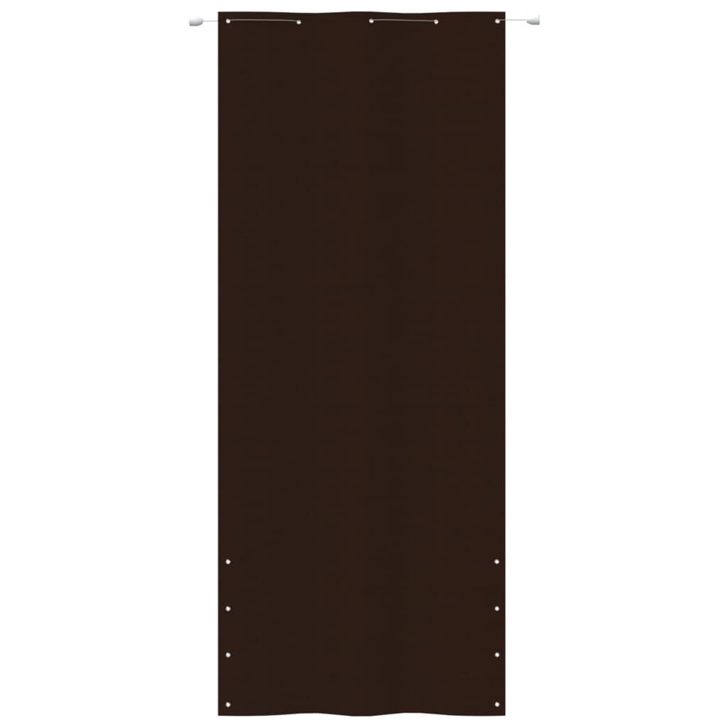 Obrazovka balkonu Vidaxl 100x240 cm Oxfordská textilie hnědá