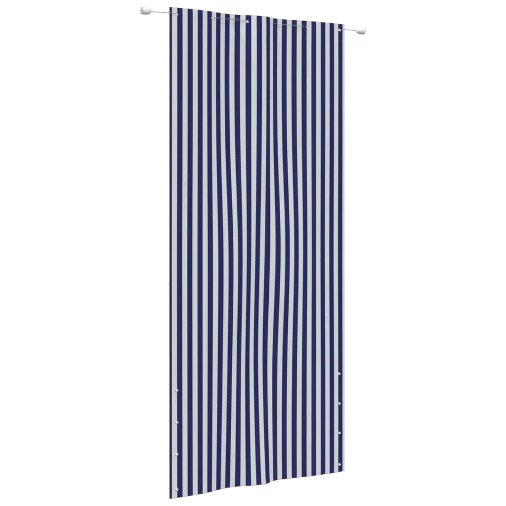 Screen vidaxl balkony 120x240 cm Oxfordská látka modrá a bílá