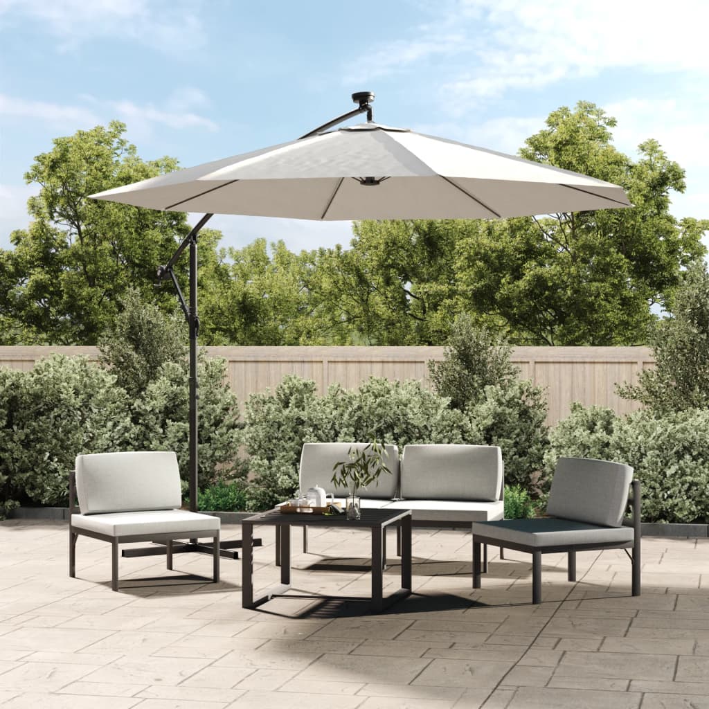 Vidaxl replacement cloth for floating parasol 350 cm sand white