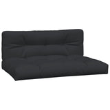 Vidaxl palle puder 2 st stof sort sort