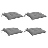 Vidaxl stolpuder 4 stk 40x40x7 cm oxford stof grå